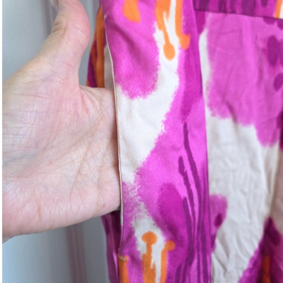 Mixed by Nasrin Magenta Floral Wide Leg Sleeveless Jumpsuit Pockets Sz XL - Picture 4 of 7